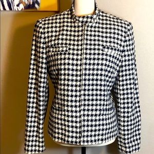 Houndstooth Blazer Jacket. Size 12.